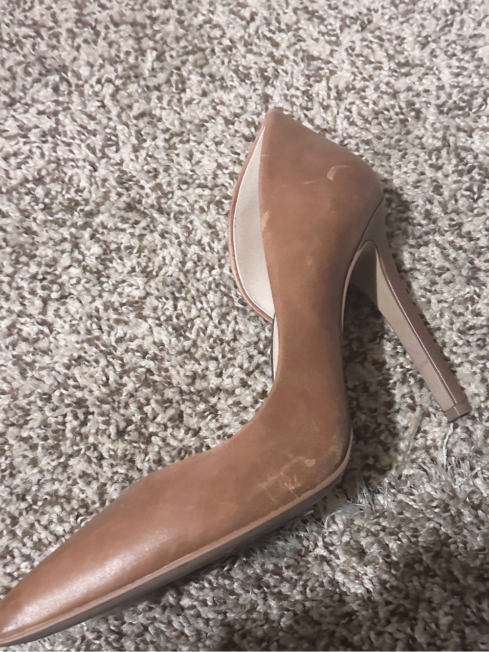 Jessica Simpson Cognac Pointed-Toe Stiletto Pump